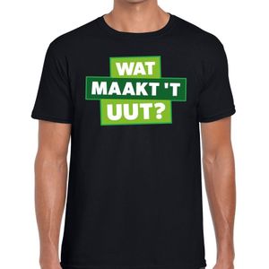 Wat maakt t uut? t-shirt - zwart Achterhoek festival shirt voor heren