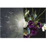 Raamfolie bloembladeren semi transparant 45 cm x 2 meter zelfklevend - Glasfolie - Anti inkijk folie