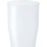 Juypal longdrink glas - 12x - wit - kunststof - 450 ml - herbruikbaar - BPA-vrij