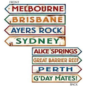 Australie straatbord decoraties