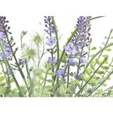 Items Lavendel kunstbloemen - 2x - bosje met stelen van paarse bloemetjes - 14 x 42 cm