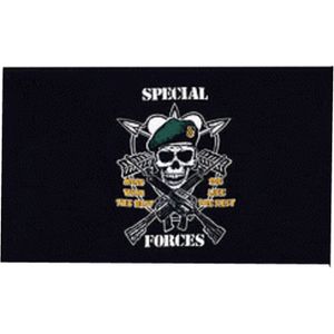 Special Army Forces vlag 90 x 150 cm - Leger thema decoratie artikelen