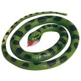 Setje van 2x rubberen nep/namaak slangen van 65 cm - Python en Anaconda