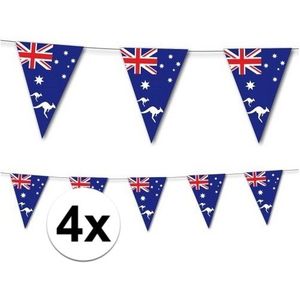 4x Australie vlaggenlijn 3,5 meter