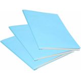 3x Rol kraft kaftpapier lichtblauw  200 x 70 cm - cadeaupapier / kadopapier / boeken kaften