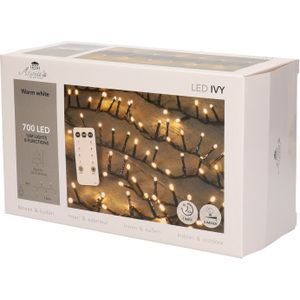 Kerstverlichting afstandsbediening warm wit buiten 700 lampjes - Kerstverlichting voor binnen en buiten