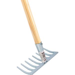 Talen Tools Tuinhark - mini - 75 cm - houten steel - hark