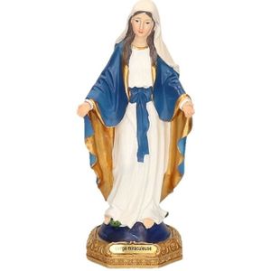 Heilige Maagd Maria beeldje 22 cm - Polystone - Kerst decoratie