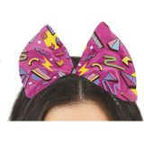 Foute 80s/90s party verkleed set - dames - diadeem en heuptasje - jaren 80/90 verkleed accessoires