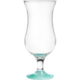 Glasmark Cocktail glazen - 6x - 420 ml - turquoise - glas - pina colada glazen