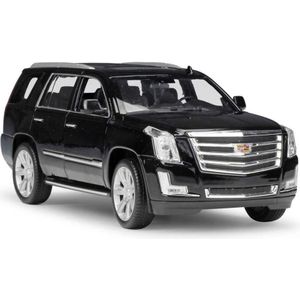 Welly Modelauto - Cadillac Escalade SUV - zwart - 21 cm - Schaal 1:24 - speelgoedauto