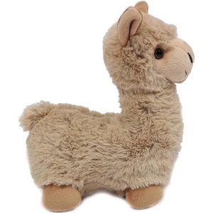 Heunec Lama/alpaca - pluche knuffel - beige - 29 cm