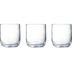 24x Stuks tumbler waterglazen/drinkglazen transparant 230 ml - Glazen - Drinkglas/waterglas/sapglas