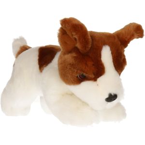 Keel Toys - Jack Russel - honden knuffel - bruin/beige - pluche - 25 cm