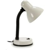 Pincello Tafellamp/bureaulampje Desk Light - metaal - wit - H33 cm- Leeslampje - buigzame stang