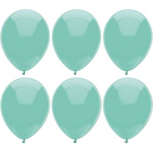 Haza Ballonnen verjaardag/feest - 300x stuks - mintgroen - 29 cm