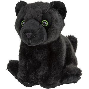 Pluche Kleine Zwarte Panter Knuffel van 18 cm - Dieren Speelgoed Knuffels Cadeau