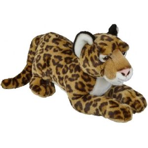 Pluche Bruine Jaguar/Luipaard Knuffel 50 cm - Jaguars Wilde Dieren Knuffels