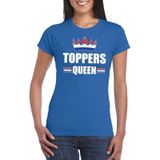 Toppers in concert Toppers Queen verkleedkleding - Blauw dames shirt