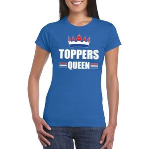 Toppers Toppers Queen verkleedkleding - Blauw dames shirt