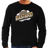 Foute You lazy Bastard sweater in 3D effect zwart voor heren - foute fun tekst trui / outfit - popart