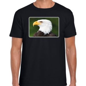 Dieren shirt met arenden foto - zwart - voor heren - roofvogel / zeearend vogel cadeau t-shirt - kleding