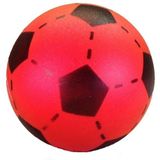 Voetbal set 10x stuks training pionnen/pilonnen 23 cm - rode soft voetbal