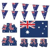 Feestartikelen Australie versiering - pakket - Australische feestversiering
