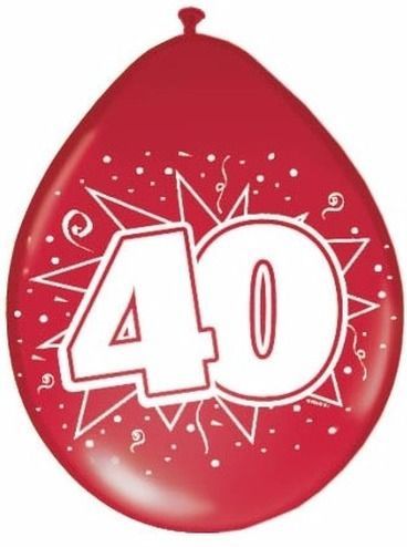 domineren Arctic Vruchtbaar 40x Rode ballonnen 40 jaar jubileum thema - Verjaardag feestartikelen en huwelijk  versieringen (cadeaus & gadgets) | € 16 bij Shoppartners.nl | beslist.nl