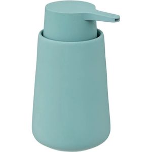 5Five Zeeppompje/dispenser - Cocoon - kunststeen - ijsblauw - 15 cm - 300 ml - Badkamer/toilet/keuken