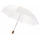 2x Kleine paraplus wit 93 cm  -  Paraplu's
