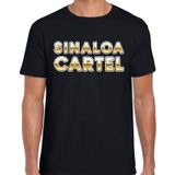 Drugscartel Sinaloa Cartel t-shirt -zwart voor heren - drugskartel maffia / gangster verkleedshirt / outfit