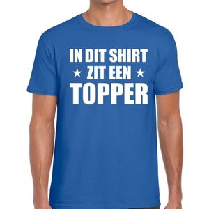 Toppers In dit shirt zit een Topper t-shirt blauw voor heren