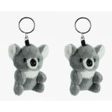 6x stuks koala knuffel sleutelhangers van 16 cm - Dieren keychains