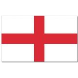 Landen vlag Engeland St George - 90 x 150 cm - met compacte draagbare telescoop vlaggenstok - zwaaivlaggen