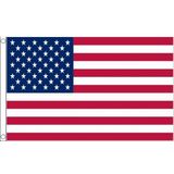 2x stuks mini vlag USA/Amerika 60 x 90 cm - Amerikaanse feestartikelen/versieringen