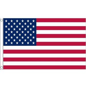 2x stuks mini vlag USA/Amerika 60 x 90 cm - Amerikaanse feestartikelen/versieringen