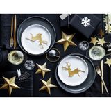 12x Gouden decoratie sterren DIY - Decoratie sterren kerstversiering