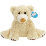 Pluche beige beer knuffel 21 cm - Beren roofdieren knuffels - Speelgoed voor kinderen