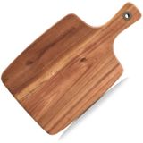 3x Rechthoekige acacia houten snijplanken met handvat 32/42/52 cm - Zeller - Keukenbenodigdheden - Kookbenodigdheden - Snijplanken/serveerplanken - Houten serveerborden - Snijplanken van hout
