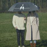 Esschert Design paraplu voor 2 personen - lovebirds - 128.5 x 96.5 x 73.5 cm