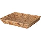 H&amp;S Collection Broodmand - gevlochten riet - naturel - 33 x 25 x 6 cm