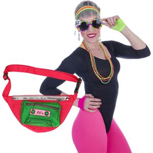 Foute 80s/90s party verkleed set compleet - dames - jaren 80/90 verkleed accessoires