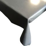 Luxe buiten tafelkleed/tafelzeil antraciet grijs 140 x 200 cm rechthoekig - Tafellinnen - Katoen met teflon coating - Tuintafelkleed tafeldecoratie