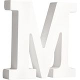 Houten decoratie hobby letters - 4x losse witte letters om het woord - MAMA - te maken van 11 cm. Zelf beschilderen/knutselen