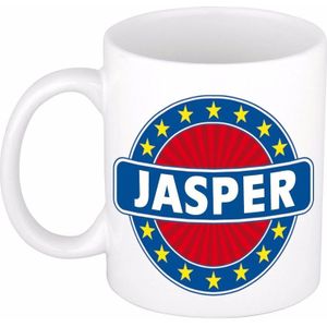 Jasper naam koffie mok / beker 300 ml  - namen mokken