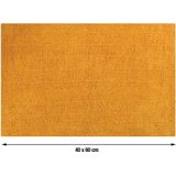MSV Badkamerkleedje/badmat tapijtje - voor op de vloer - saffraan geel - 40 x 60 cm - polyester/katoen