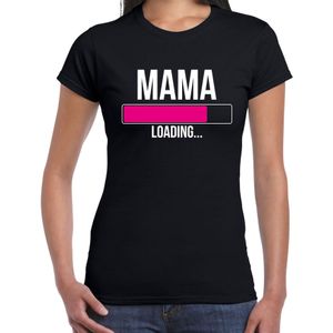 Mama loading t-shirt zwart voor dames - Aanstaande mama cadeau/ mama in verwachting