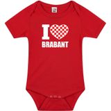 I love Brabant baby rompertje rood jongens en meisjes - Kraamcadeau - Babykleding - Brabant provincie romper