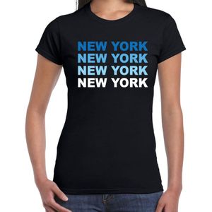 New York / Big Apple t-shirt zwart voor dames - USA / wereldstad shirt / kleding